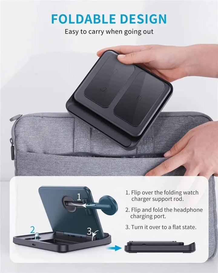 3-in-1 Wireless Charger Stand for Samsung & iPhone - iphone14cases