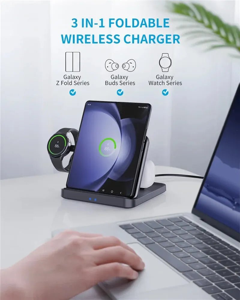 3-in-1 Wireless Charger Stand for Samsung & iPhone - iphone14cases