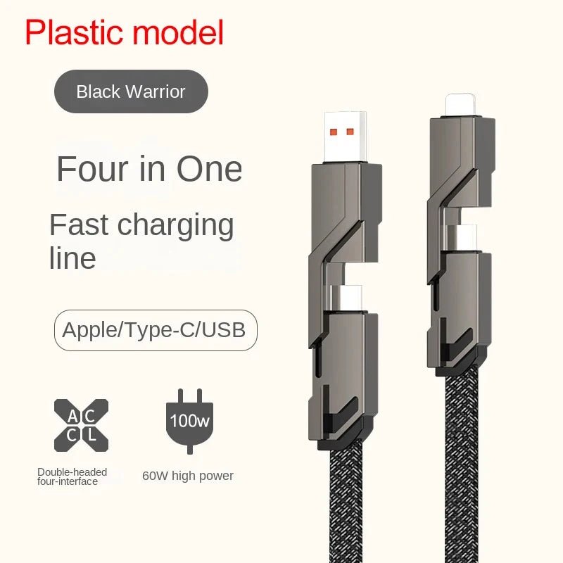 4-in-1 USB C Lightning Cable (2M): Fast Charging & Data Sync - BEIPHONE