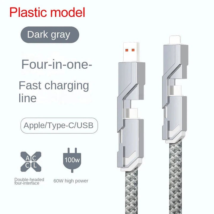 4-in-1 USB C Lightning Cable (2M): Fast Charging & Data Sync - BEIPHONE