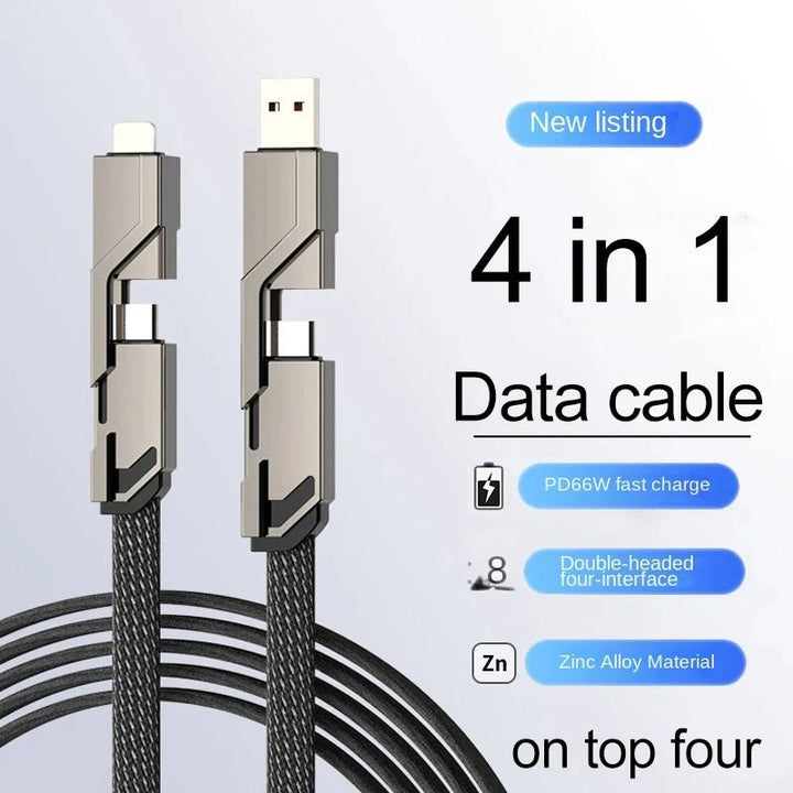 4-in-1 USB C Lightning Cable (2M): Fast Charging & Data Sync - BEIPHONE