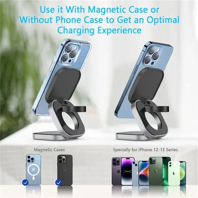 Foldable 3-in-1 Magnetic Wireless Charger Stand - iphone14cases