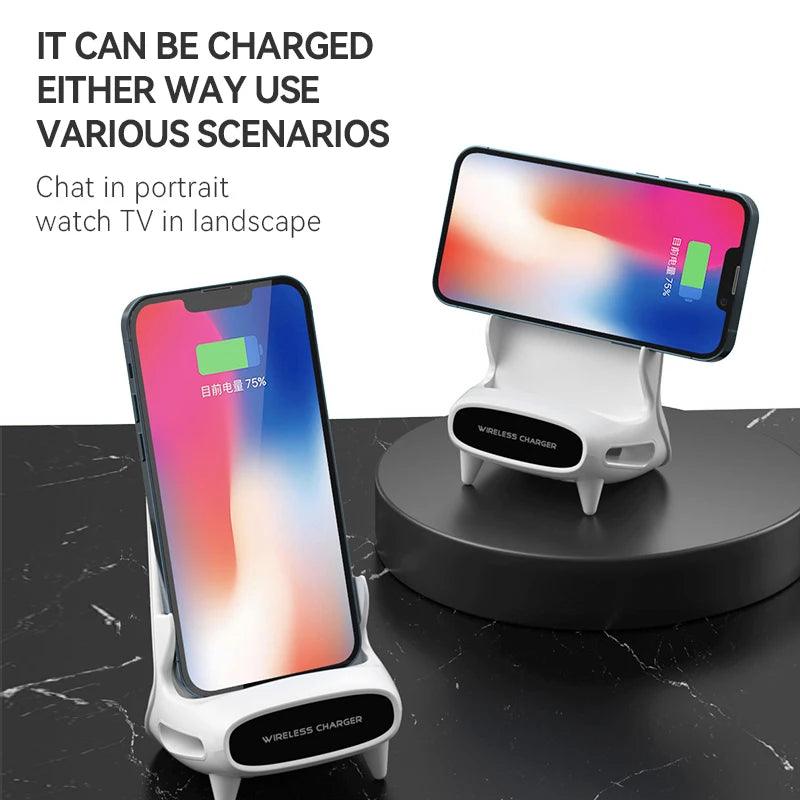 Magnetic Wireless Charger Stand Holder - 15W Desktop Dock Mount - iphone14cases