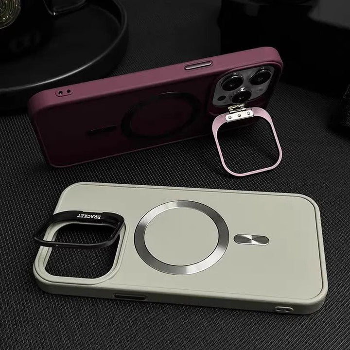 Metal Camera Holder Magnetic Phone Case for iPhone - iphone14cases