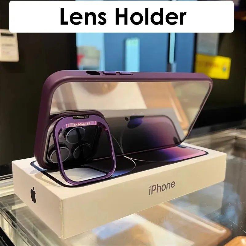 Metal Ring Lens Protector Phone Case for iPhone - iphone14cases