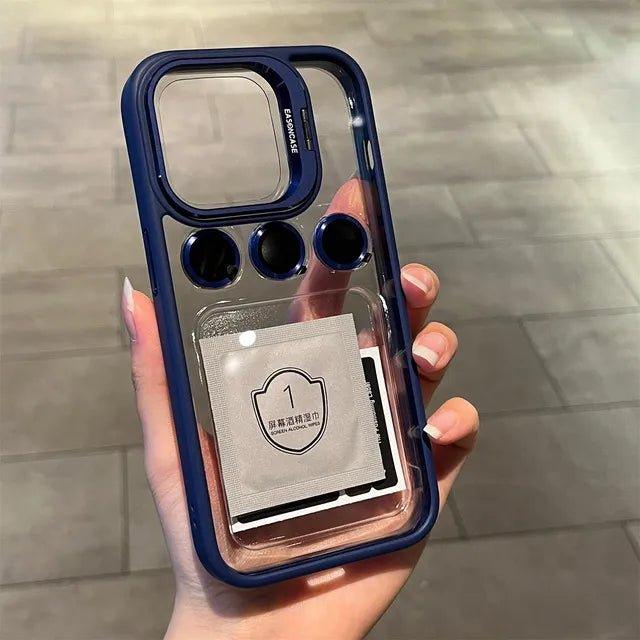 Metal Ring Lens Protector Phone Case for iPhone - iphone14cases