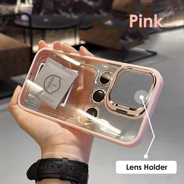 Metal Ring Lens Protector Phone Case for iPhone - iphone14cases