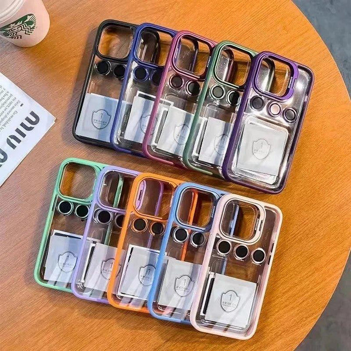 Metal Ring Lens Protector Phone Case for iPhone - iphone14cases