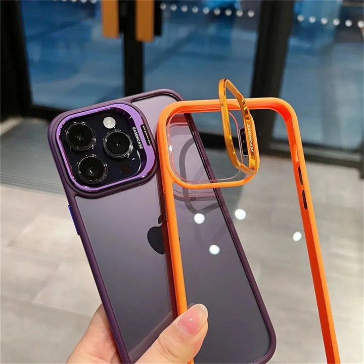 Metal Ring Lens Protector Phone Case for iPhone - iphone14cases